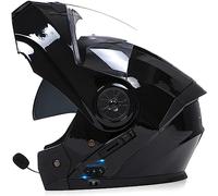 ZHTBATE Casco Moto Bluetooth Integrato,ECE Omologato Caschi Modulari Motorino Integrali con Doppia Visiera,Caschi Bluetooth per Moto, Integrale Caschi Modulari per Uomo E Donna