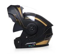 ZHTBATE Full Face Flip Up Modular Motorcycle Helmet Dual Visors ECE Approved Street Helmet Bluetooth Headset Microphone Crash Scooter Helmets for Adult Men Women