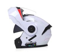 ZHTBATE Motorcycle Modular Bluetooth Helmet ECE Approved Flip Up Motorbike Front Helmet Anti-Fog Double Visor Full Face Scooter Street Bike Crash Helmets For Adult Men and Women 55-62cm