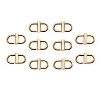 ZHU YU CHUN 5 Pcs Adjustable Metal Buckles for Chain Strap Bag Chain Links Tiny Clip to Shorten Length of Metal Chain Gold
