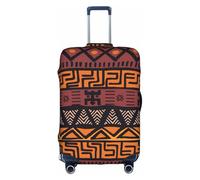 Zhuanyun Barro africano, estampado tribal, lavable, funda de equipaje de viaje, impresión abstracta colorida, equipaje, protector de maleta, blanco y opulento, pequeño, Jardín Blanco/Opulento, small