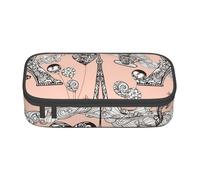 Zhuanyun Bolsa de almacenamiento de gran capacidad, caja de suministros de oficina, bolsa de maquillaje de globos de café para bicicleta, organizador de escritorio con estilo