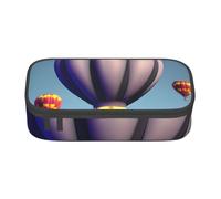Zhuanyun Bolsa de almacenamiento de gran capacidad, caja de suministros de oficina, bolsa de maquillaje con globos de aire caliente, organizador de escritorio con estilo