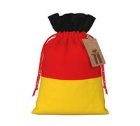 Zhuanyun Bolsa de regalo impresa con bandera alemana, bolsa de regalo de lona, fácil de guardar para regalos y cosas diarias