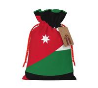 Zhuanyun Bolsa de regalo impresa con bandera de Jordania, bolsa de regalo de lona, fácil de guardar para regalos y cosas diarias