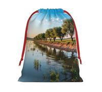 Zhuanyun Willow Tree - Bolsa de regalo de terciopelo con cordón, tamaño grande