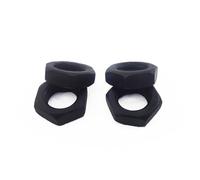 zhuguim 1~50 Uds. Tuerca hexagonal negra chapada en Zinc, tuerca delgada for tornillo M3M4M5M6M8M10M12M14M16M18M20 DIN439 GB6172(schwarz,M10-5Pcs)