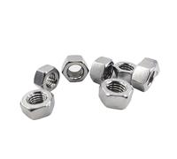 zhuguim 2/5/10/25/50 Uds M2 M3 M4 M5 M6 M8 M10 M12 M16 304 A2 tuerca hexagonal de acero inoxidable DIN934 tuercas(2pcs M16)