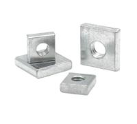 zhuguim 20-40 Uds M3 M4 M5 M6 tuerca cuadrada acero al carbono galvanizado Zinc plateado bloque cuadrangular fino Compatible con MK3 DIN562(20PCS,M6x11x11x3mm)