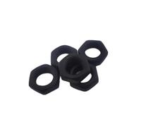 zhuguim M7 M8 M9 M10 M12 M14 M16 Tuercas finas hexagonales planas de acero chapadas en zinc negro GB6173(schwarz,M8x1(20Pcs))