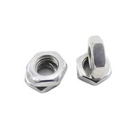 zhuguim M7 M8 M9 M10 M12 M14 M16 Tuercas finas hexagonales planas de acero chapadas en zinc negro GB6173(Zinc Plated,M8x1(20Pcs))