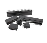 zhuguiming 1 ranura for conector de tarjeta borde, paso 2,54 mm, 8/10/12/14/16/20/22/24/26/30/36/50/56/60/72 pines, PCB, orificios pasantes dorados(2x5Pin)