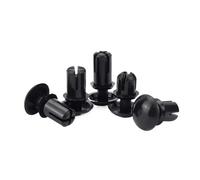 zhuguiming 100 Uds 2mm 2,6mm 3mm 3,5mm 4mm Tipo R prensa de plástico nailon Clip remache tubo expansión tapón anclaje for fijación circuito impreso negro(M4-100Pcs,8mm)