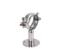 zhuguiming Abrazadera de soporte for tubería de 12-108 mm (3/4"-4"), clip de soporte de 1-1/2" (38 mm) con placa base, acero inoxidable 304, for longitud de 50 mm(Fit OD 25-27mm)