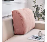 ZHULONGRUSHUI Cojín triangular para cabecero de cama, cojín de cuña extra grueso para sofá cama, respaldo de posición de respaldo, funda extraíble lavable (60 x 45 x 20 cm, rosa)