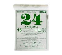 ZHUMCCY Calendario de Pared del Año 2026 - Planificador Diario y Mensual con Hojas Arrancables - Calendario del Año Caballo 365 Días,Para Planificar Citas en Casa Oficina y