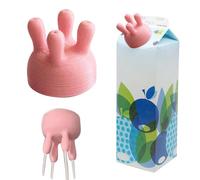 ZHUMCCY Embudo para Tapas De Botellas De Leche, Divertida Tapa De Botella De Leche para Verter, Desviador Leche En Caja Tapa De Cartón De Leche De Ubre De Vaca para Bares Y Hogares