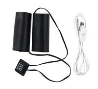 ZHUMCCY Puños calefactables para manillar, calentador de manos impermeable alimentado por USB, cubierta de mango de calefacción para motocicleta, para clima frío de invierno, scooter, bicicleta de