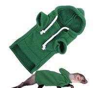 ZHUMCCY Ropa de hurón, ropa de conejito de hámster, traje de conejillo de indias, capucha con cordón agradable a la piel, disfraz de conejillo de indias para gatos