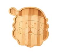 ZHUMCCY Tablero De Servir Navideño - Bonitos Platos De Madera Navideños Para Servir | Platos Reutilizables para Comida de Cocina para Fiestas Bodas Cumpleaños Picnics Cenas