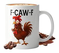 ZHUMCCY Tazas de Café de Gallina Graciosa | 355 ml Gallo Taza De Cerámica Para Café,Taza Para Chocolate Caliente - Para Té Chocolate Caliente Leche Agua Helada Bebidas Amantes De Los Pollos