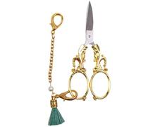 ZHUMCCY Tijeras de bordado vintage, tijeras para manualidades pequeñas | Tijeras pequeñas para costura y manualidades | de y ganchillo de estilo europeo con cadena para, costura
