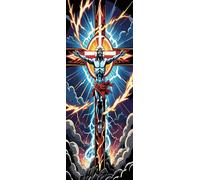 ZHUMUTO Diamond Painting Adultos Extra Grande Tamaño Kit Completo,60x160 cm Cuadros Pintura de Diamante para Adultos Jesucristo A,Con Diamond Painting Accesorios para Decorar la Habitación