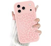 ZhuoFan Funda para iPhone 17 Pro 6,3”, Aesthetic Leopardo Dibujos Otoño Autumn Carcasa Rosa Mate Case Ultra Suave Delgada Silicona Antigolpes Antiarañazos TPU Bumper Protectora Cover, 03