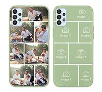 ZhuoFan Personalizada Funda para Samsung Galaxy A50/A30S/A50s 6.4", Carcasa Personalizable con Foto Imagen Custom, Verde Silicona Antigolpes Personalizado Cover con Dibujos Borde para Samsung A50s