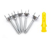 ZHUOZ 50 Uds. De clavos sin costura para zócalo de madera maciza, clavo Invisible en forma de Y, tornillos autorroscantes de doble cabeza, clavos especiales para línea de pie (3,5 cm)