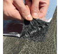 ZHUOZ1T Cinta Bituminosa,Cinta de Butilo Impermeable Autoadhesiva,Cinta para Reparación de Fugas de Agua,Aislamiento del Techo,para Fugas de techo,Ruptura de Tuberías,Goteras,Grietas (10cm x 1m)