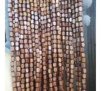 ZHUOZ1T Cortina de Cuentas de Madera,Colgante Divisor Cortina para Puerta,Hecha a Mano,Protección contra Insectos,para Dormitorio Salon Comedor Cafetería (Light Brown)
