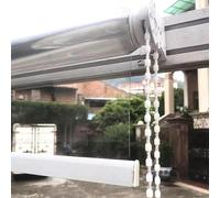 ZHUOZ1T Persianas Enrollables Transparentes,Exterior Jardín Estor Enrollable,Impermeable Cortinas de Plastico PVC,Cortina Enrollable de Prueba de Polvo a Prueba de Lluvia,Ancho×Alto (160x140cm)
