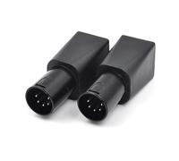 Zhupoub Paquete de 2 conectores DMX a RJ45 XLR de 5 pines DMX a Ethernet macho, adaptadores negros