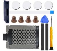 ZHUROUPU 14 PCS SATA Drive Hard HDD Connector Reemplazo del Cable del Conector para HP 15S-DY 15S-DU 15S-Gr 15 -DW 15S-DY0005TX 15S-DU1004TX DD0G75HD011 (Negro) Inclinado Kit de Herramientas