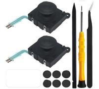ZHUROUPU 2-Pack 3D Rocker Analog Joystick Botón Thumbstick Repuesto joystick Control Pad Stick Botón Módulo Parte Para Sony PS Vita PCH-2000 PSV 2000 PS Vita 2000 2001 PS Vita 2000 2001 Negro