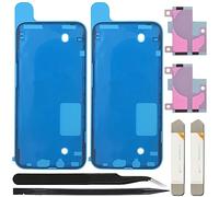 ZHUROUPU 2 Pegatinas Adhesivas precortadas Impermeables, Adhesivo de Pantalla LCD para iPhone 13 Pro con Cinta Adhesiva de Pegamento de batería Interna, Herramientas de instalación