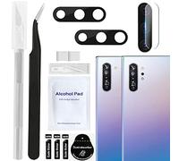 ZHUROUPU 2 Piezas de Repuesto de Lente de Cristal de Cámara Trasera para Samsung Galaxy Note 10 y Note 10 Plus y Protector de Lente con Adhesivo Preinstalado y Kit de Herramientas de Reparación