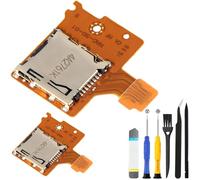 ZHUROUPU 2pcs Micro SD TF Tarjeta de reemplazo de la Ranura de reemplazo para el Interruptor de Nintendo, la Ranura de la Tarjeta de Memoria del Lector de sockets para la Consola NS HAC-SD-01