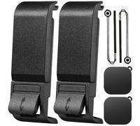 ZHUROUPU 2Pcs Recambio de Tapa Lateral para GoPro Hero 9 10 11 12 Negro, la batería de apertura lateral de la carcasa de repuesto, protección contra el polvo del puerto de carga de la batería cubierta
