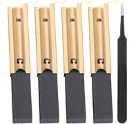 ZHUROUPU 4 cepillos de carbono L94MF7 de repuesto para Smeg para Hoover para Indesit para Candy para lavadora Beko, 5 x 13,5 x 39,6 mm, accesorios para motor Welling con pinzas