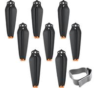 ZHUROUPU 8 hélices de Repuesto para el dron para dji Air 3/3S, 8747F, hélices de dron Plegables de bajo Ruido y desmontaje rápido, Piezas y Accesorios para Air 3/3S (Punta Naranja)