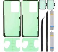 ZHUROUPU Adhesivo para Carcasa Trasera del para Samsung Galaxy S20 Ultra G988 6.9 Inch 2020, Cubierta de batería de Repuesto, Adhesivo Impermeable (2PCS)