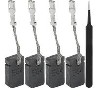 ZHUROUPU Carbon Brushes Replacement 6x10x15mm for Bosch GWS 1000 1100 1400 GWS 14-125 14-150 15-150 10-125 C/Ci/CIH 1607014176 Angle Grinder Carbon Brushes (4 Pcs)
