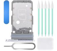 ZHUROUPU Doble Ranura para Tarjeta SIM para Samsung Galaxy S21 Ultra/S21 Plus 2021 SM-G998B/DS SM-G996B/DS con Herramientas (Plata)