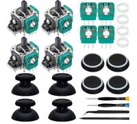 ZHUROUPU Joystick analógico de repuesto para Xbox One Controller, 3D Thumbstick Módulo Repalcement para Xbox one Controller, Drift dañado Joystick con Kit de reparación destornillador (4Pcs)