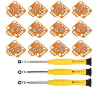 ZHUROUPU Kit de reparación del módulo de fijación de la Deriva de 12 Pares para el Controlador para PS5, Manejar la Placa de reparación de Deriva del Joystick para PS4, para Xbox S/X