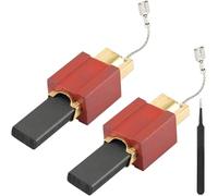 ZHUROUPU Par de escobillas de carbono para lavadoras Miele W700 W800 W900 Meteor 2061 W961, escobillas de carbono con soporte para lavadora secadora Miele 4297412 4297413 4297410 4297411 4297414 con