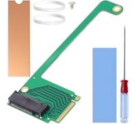 ZHUROUPU para Rog Ally Handheld Actualización 2230 a 2280 SSD Disco Duro PCIE 4.0 Tarjeta de Extensión, NVME M Key NGFF M.2 PCIE 4.0 3.0 22x30mm to 22x80mm