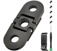 ZHUROUPU Plegable de Repuesto para GoPro Hero 12/11/10/9/8/MAX, magnético Plegable Adaptador de Montaje con 1/4 trípode Puerto de conexión para el Mango monopie Vlog, batería Lateral Puerta Cubierta